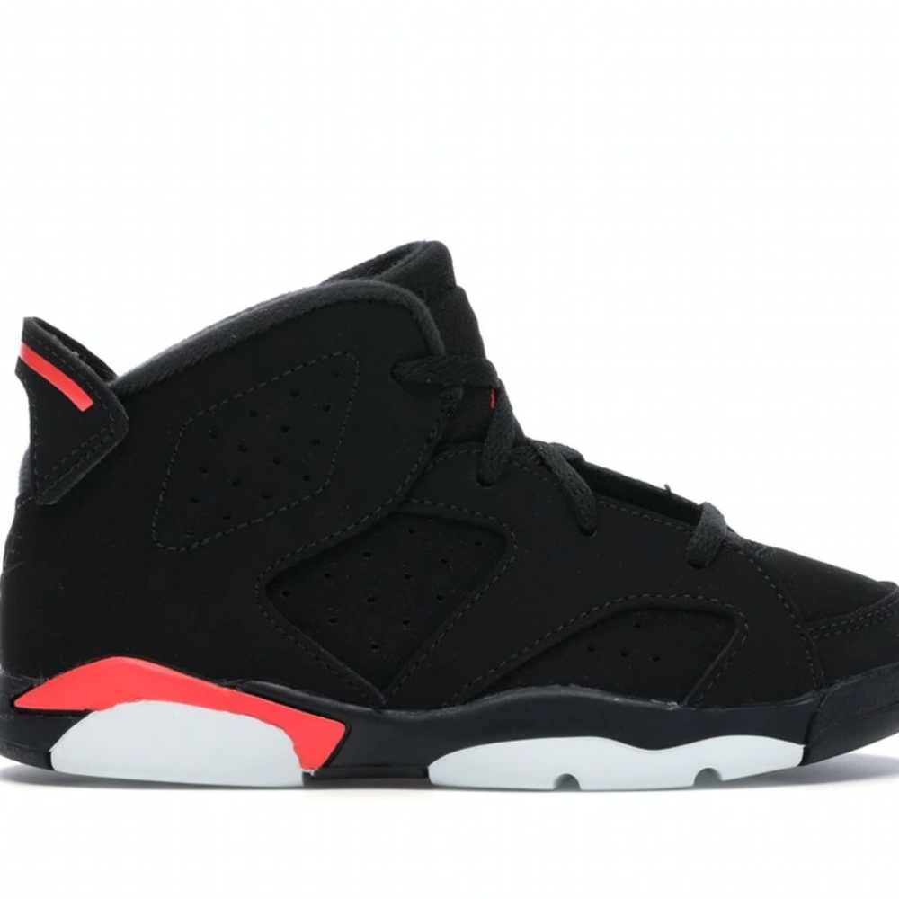 Jordan 6 Retro Black Infrared Toddler Sneakers